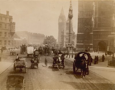 Parliament Square from Victoria Street, London by English Photographer